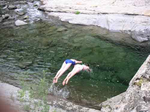 Swimming in the crystal clear rivers of Lunigiana, Tuscany